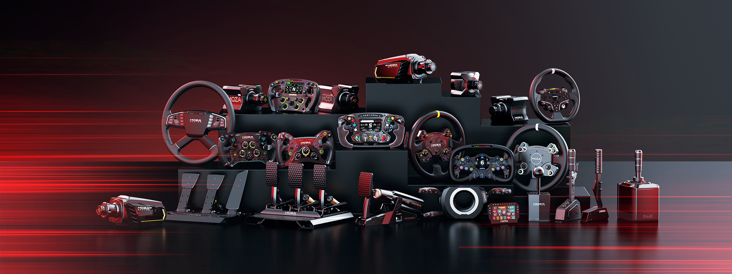 MOZA Racing simulation hardware range